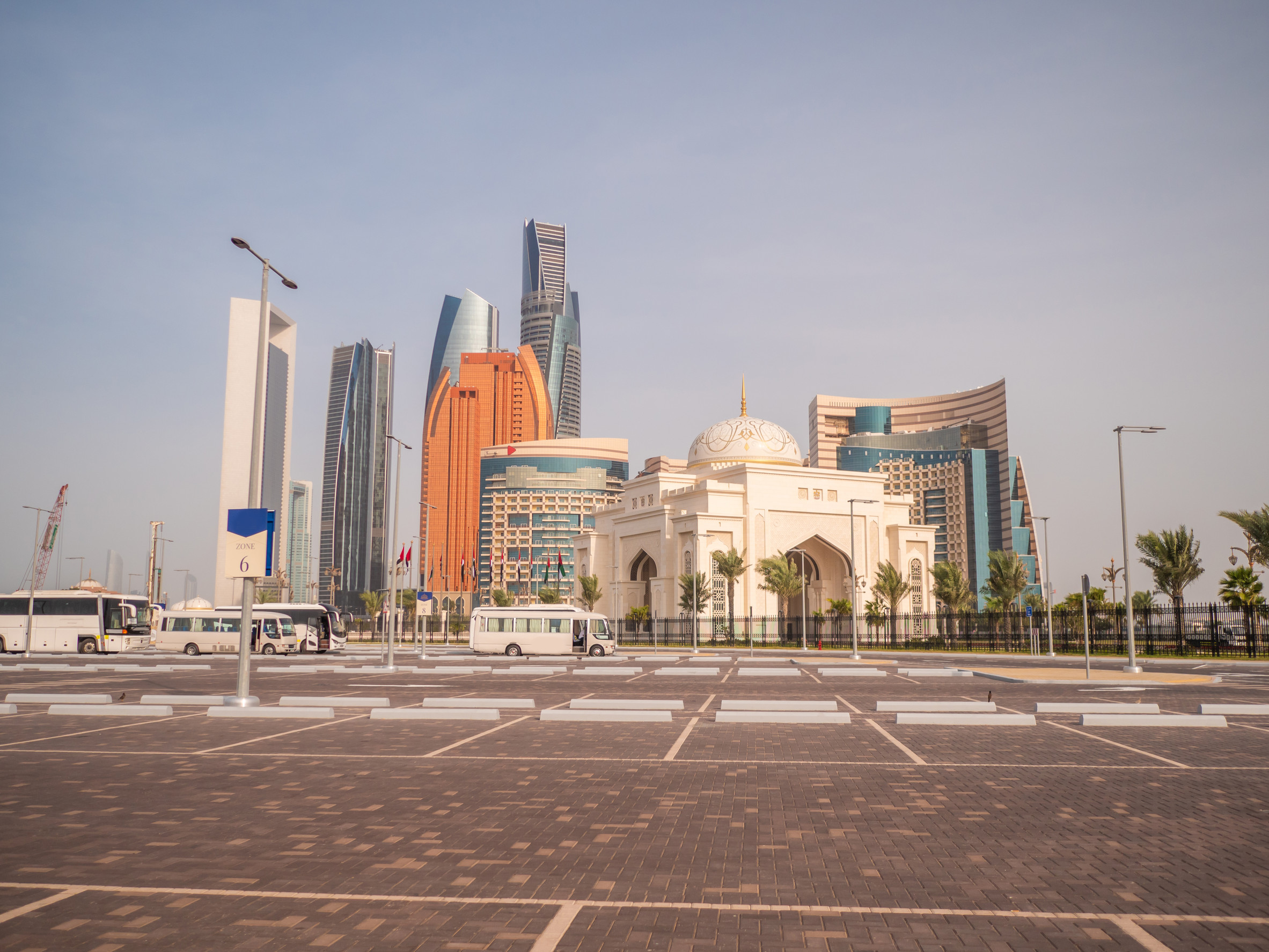 beautiful skyscrapers of abu dhabi united arab emirates