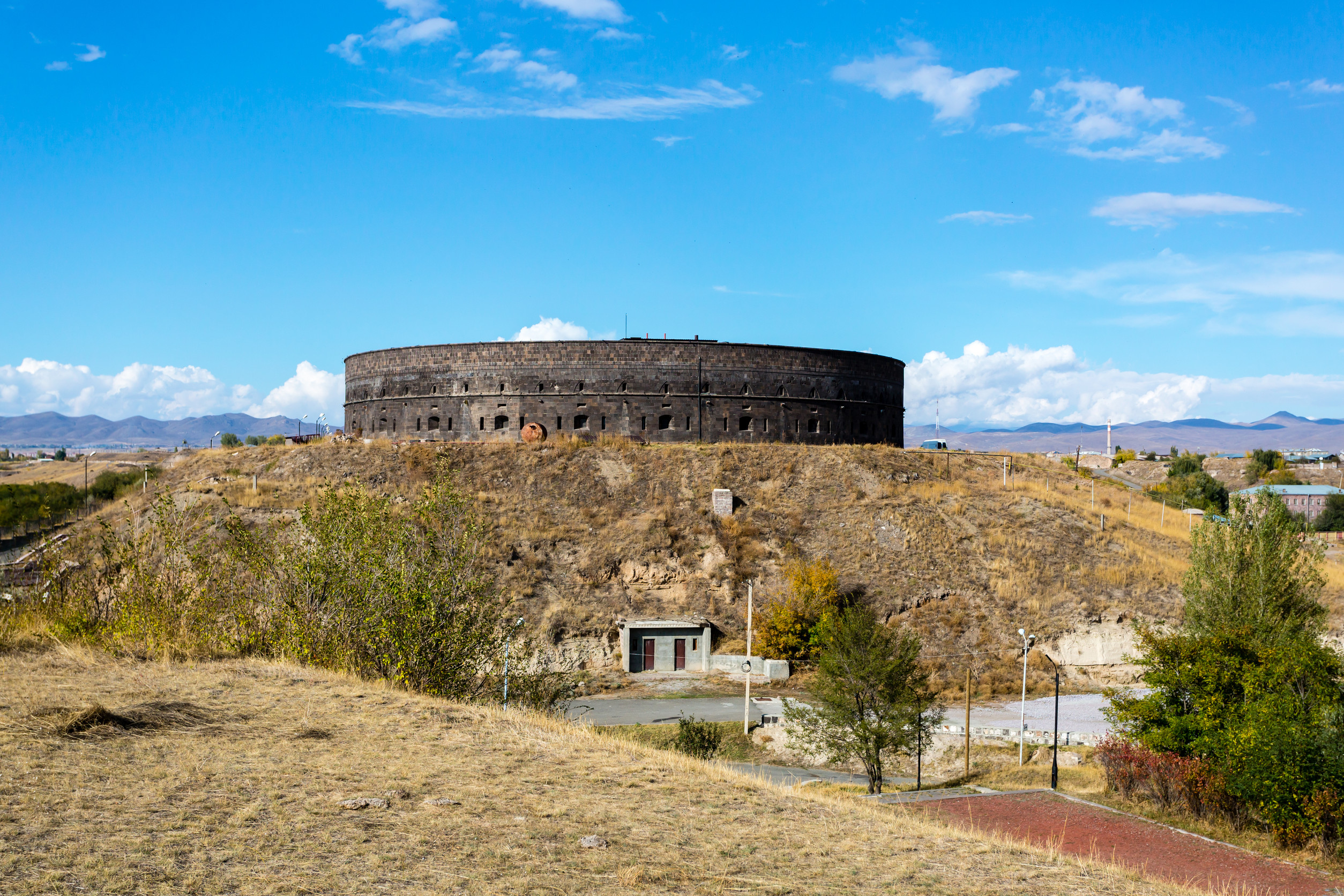 black fortress or sev berd russian imperial fortress in gyumri armenia