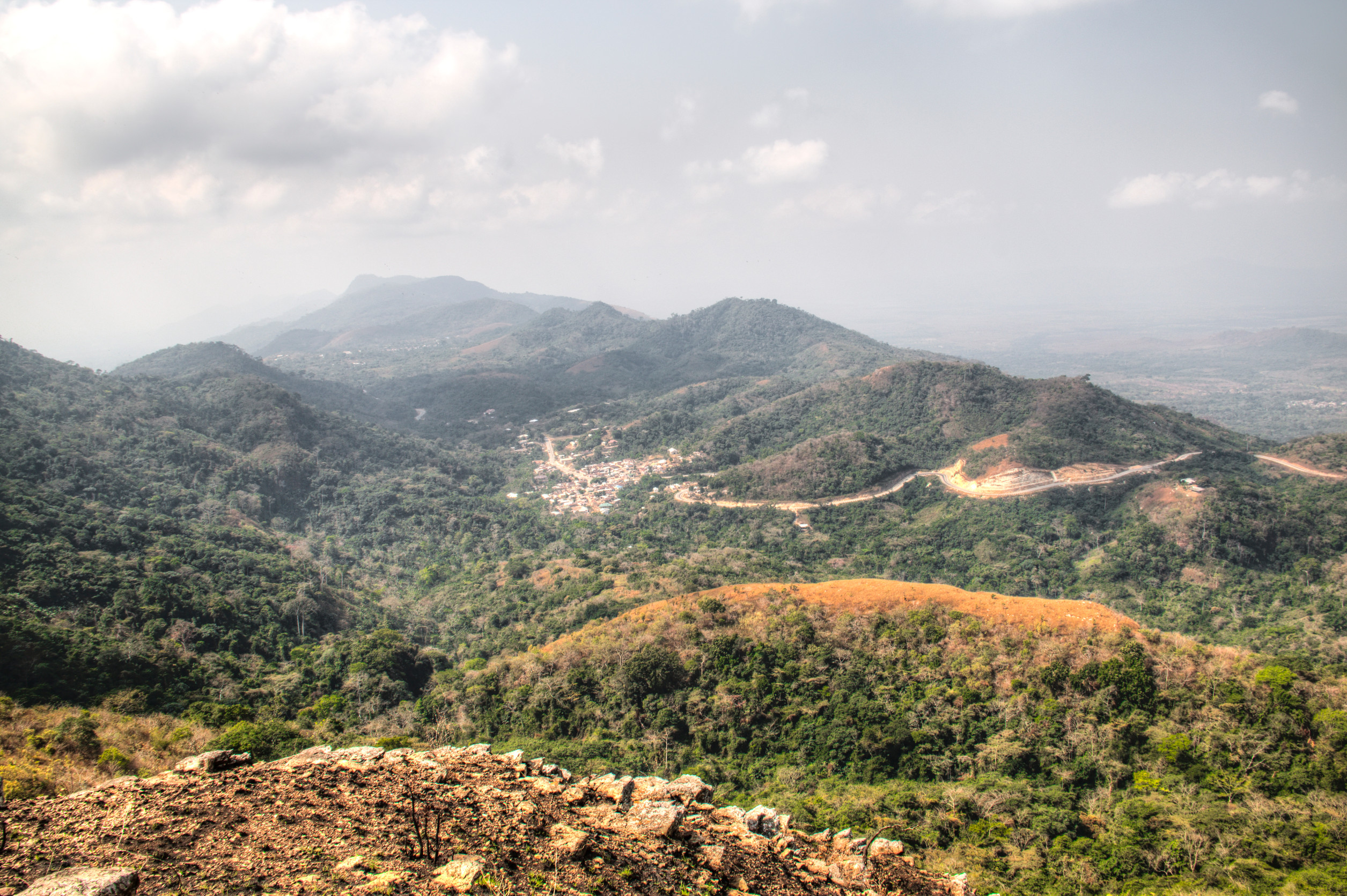 eautiful landscape in the mountains in amedzofe in the volta region ghana
