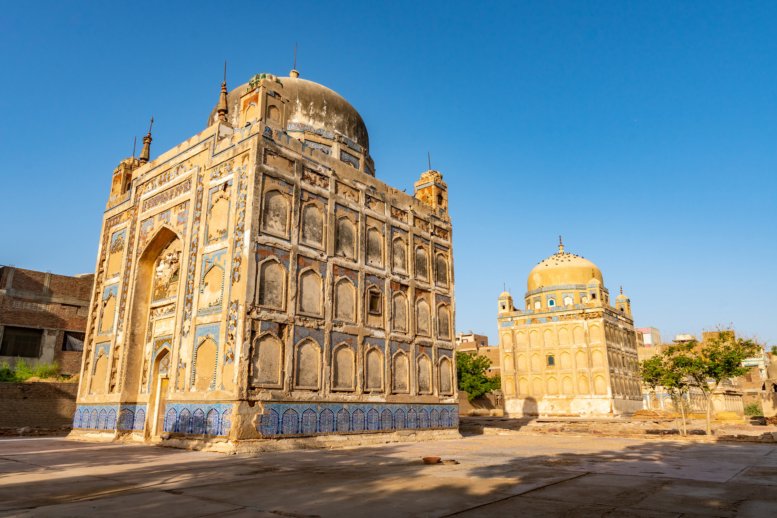 hyderabad tombs of the talpur mirs largest tomb of mir karam ali khan picturesque view at a sun