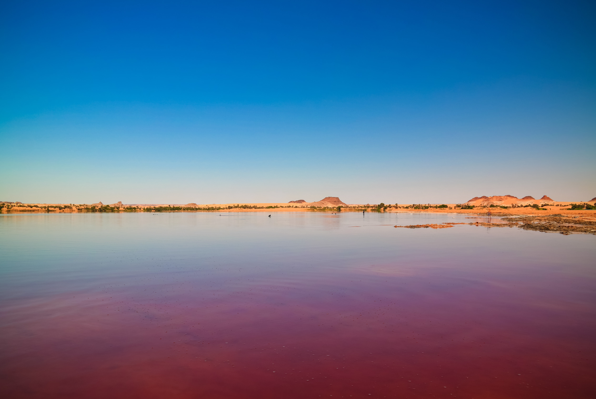panoramic view to katam aka baramar lake group of ounianga kebir lakes ennedi