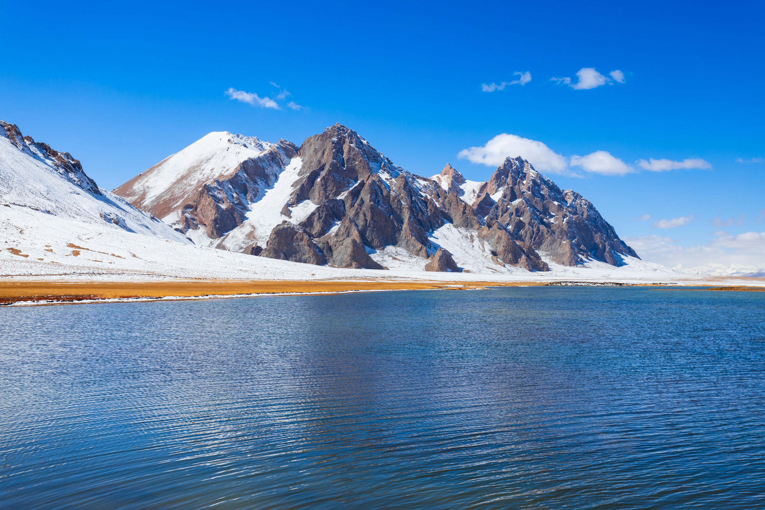 khorugh breathtaking picturesque panoramic cityscape and mountain view on a sunny blue