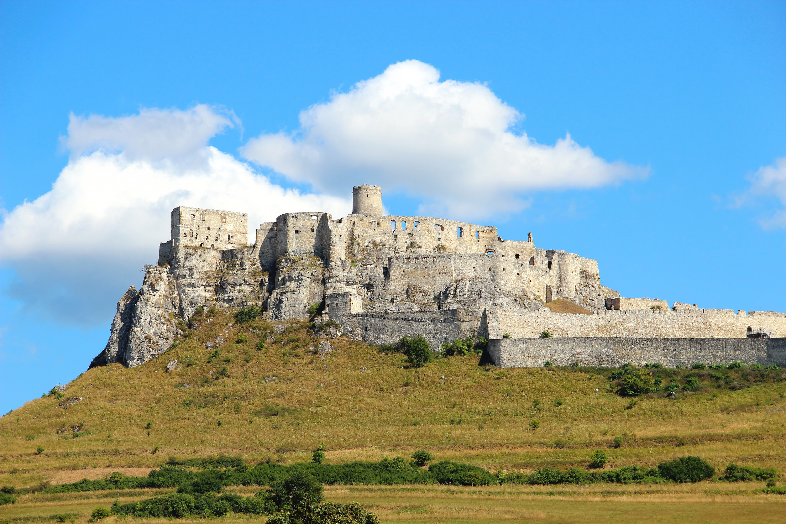ruins of spis castle spissky hrad in slovakia one of the biggest castles in europe