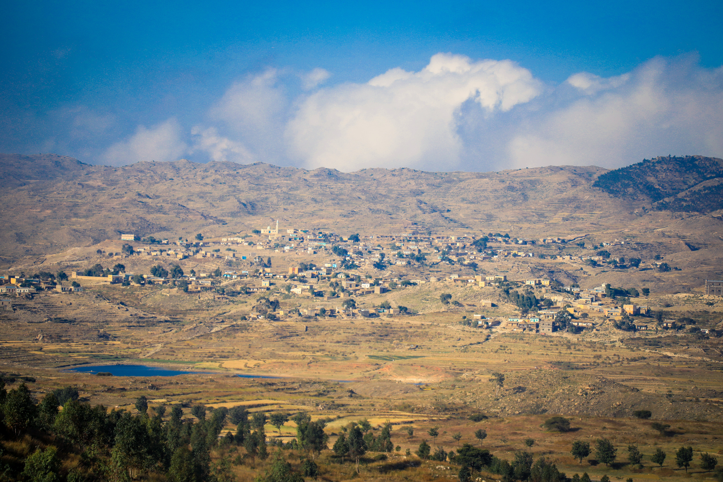 small local village typical keren houses eritrea