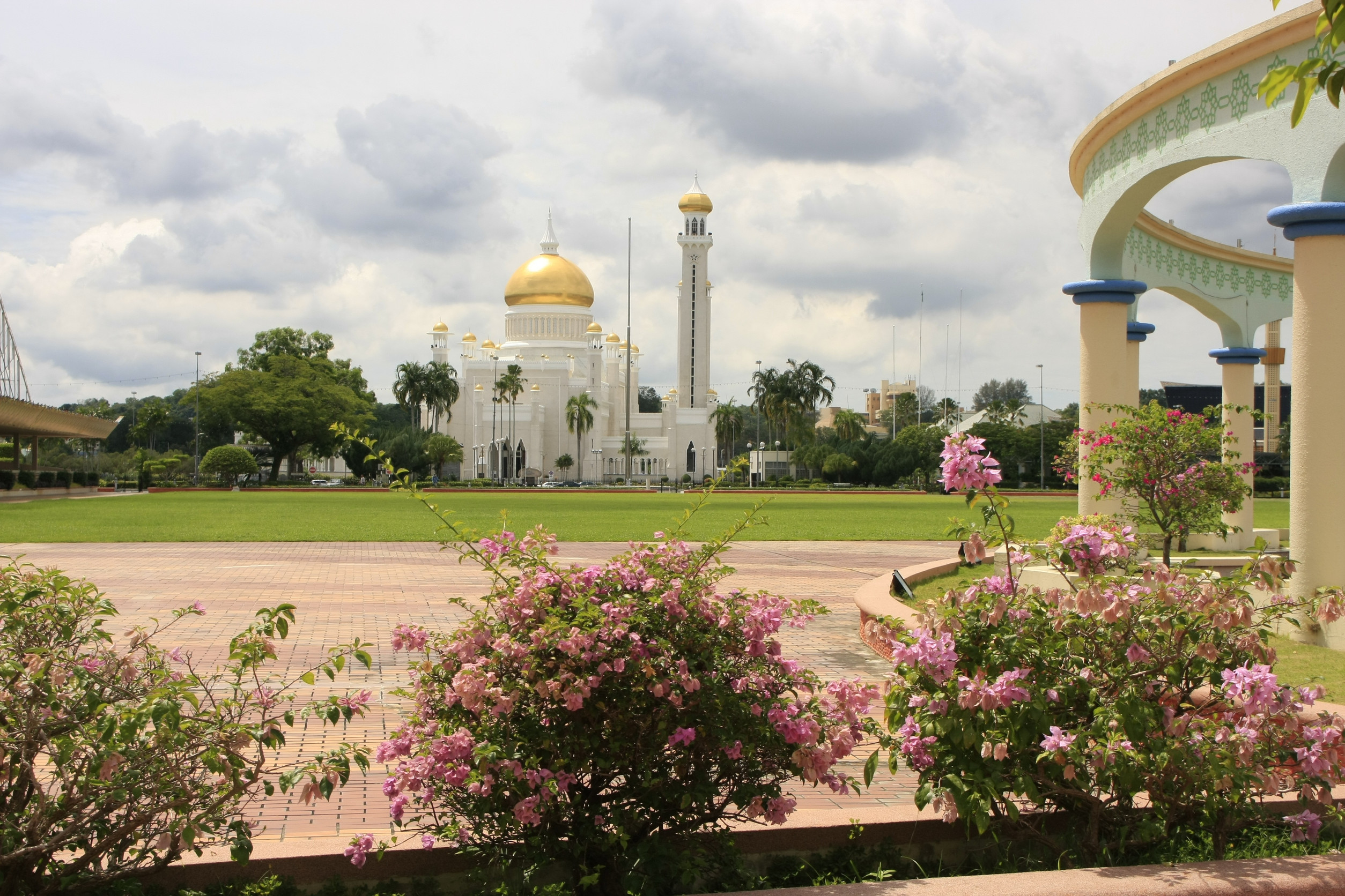 stone boat in the lagoon bandar seri begawan brunei