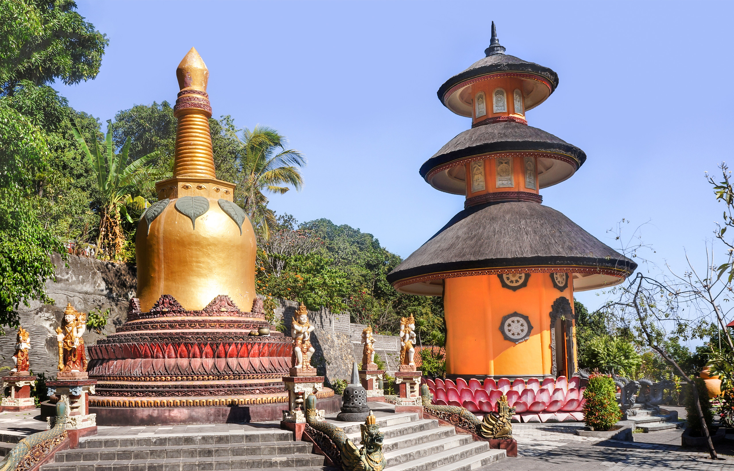 temple brahma vihara arama bali indonesia