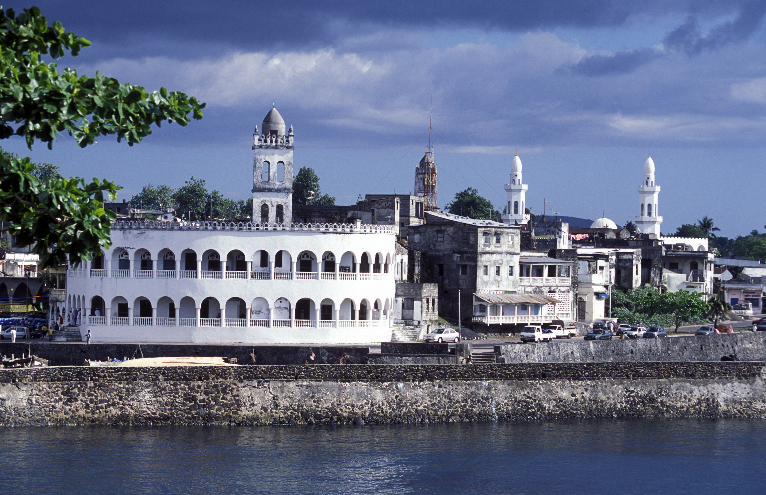 the harbour in the city of moroni in the island of comoros in the indian ocean