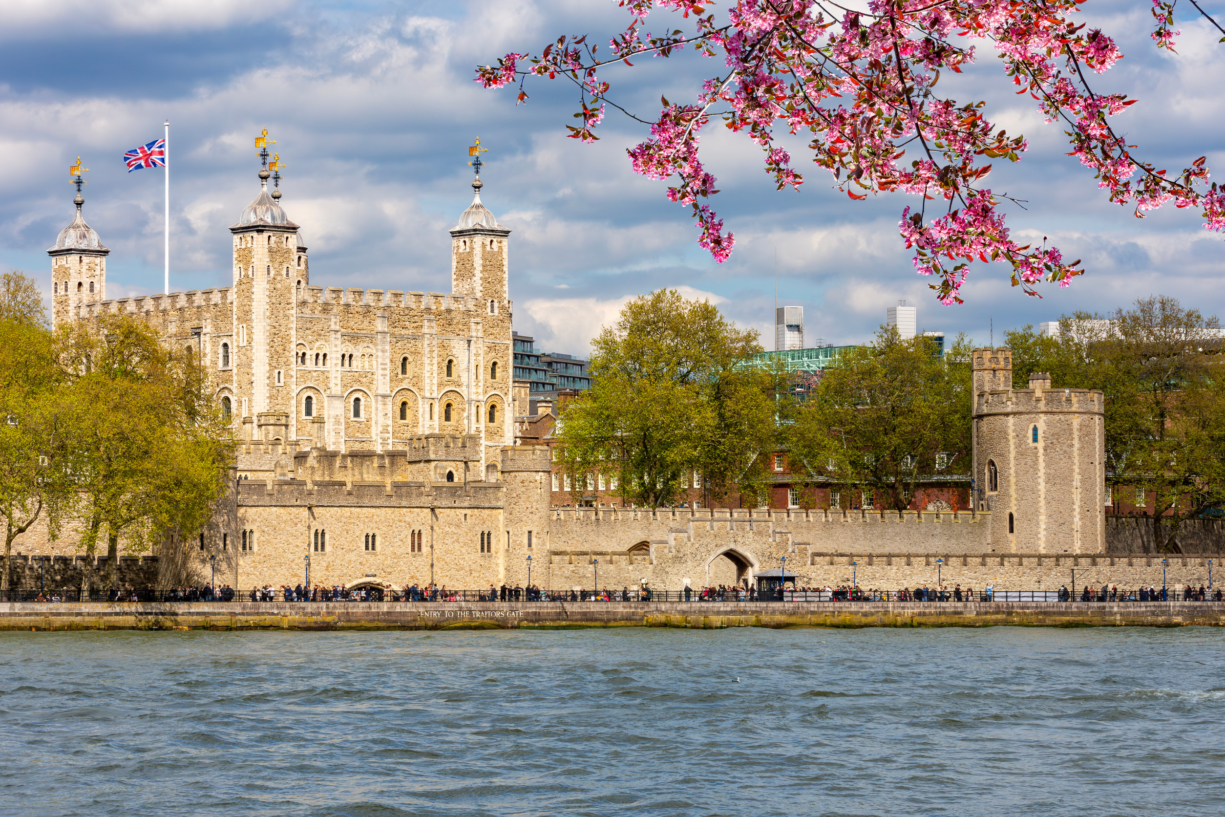big ben clock tower and thames river in london at engl
